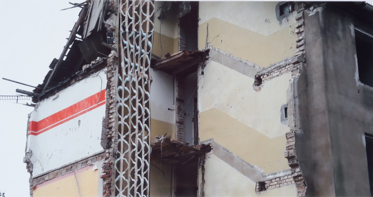 Dessau (Abbruch), Fotocollage, 30,8 cm x 49,1 cm, 2018